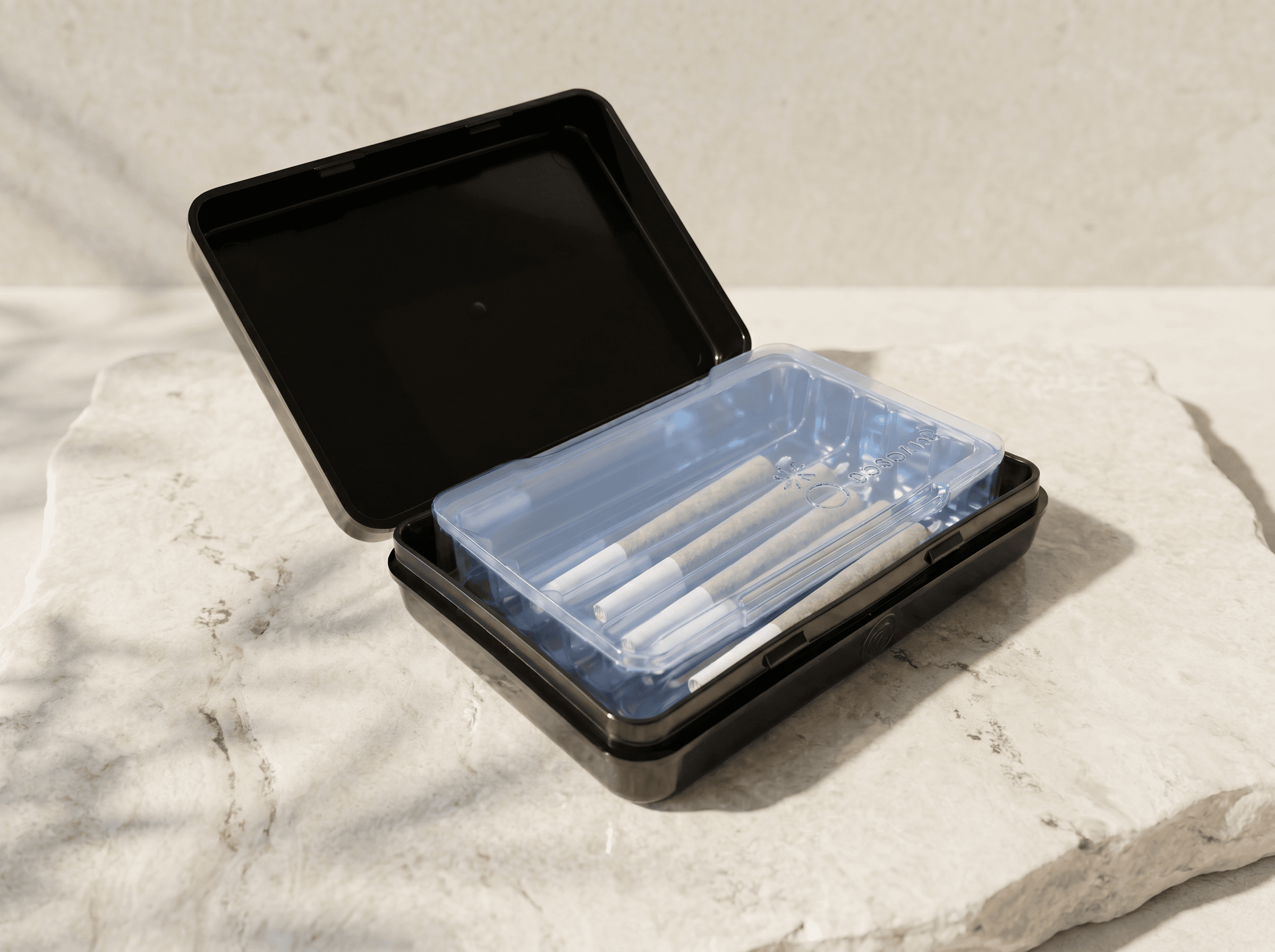 CR Black Plastic Box Front three-quarter hero white scenery product image